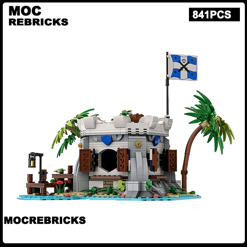 Cannon Cove MOC Modell Fortified Outpost Modulare Montage MOC Bausteine Technologie Ziegel Spielzeug Für Erwachsene Weihnachten Geschenke