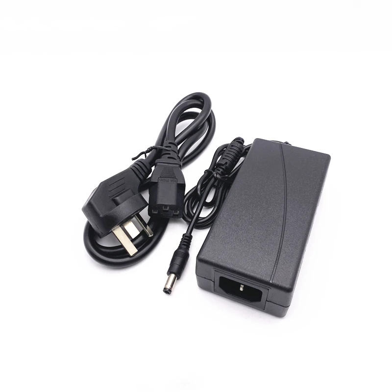 56V 2A 새로운 AC 100V-240V 컨버터 어댑터, DC 56V2A 2000mA 전원 공급 장치 EU 플러그 DC 5.5mm X 2.1mm 내부 포지티브 외부 네거티브