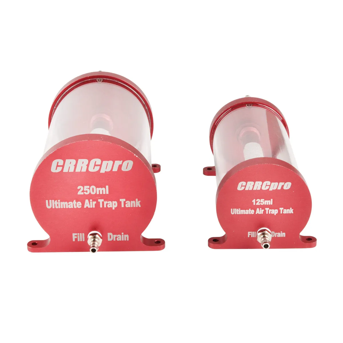 CRRCPRO Gasmotor Turboprop CNC-Kraftstofftank, 125 ml/250 ml hochtransparenter Anti-Bubble-Behälter für Strahlmodelle