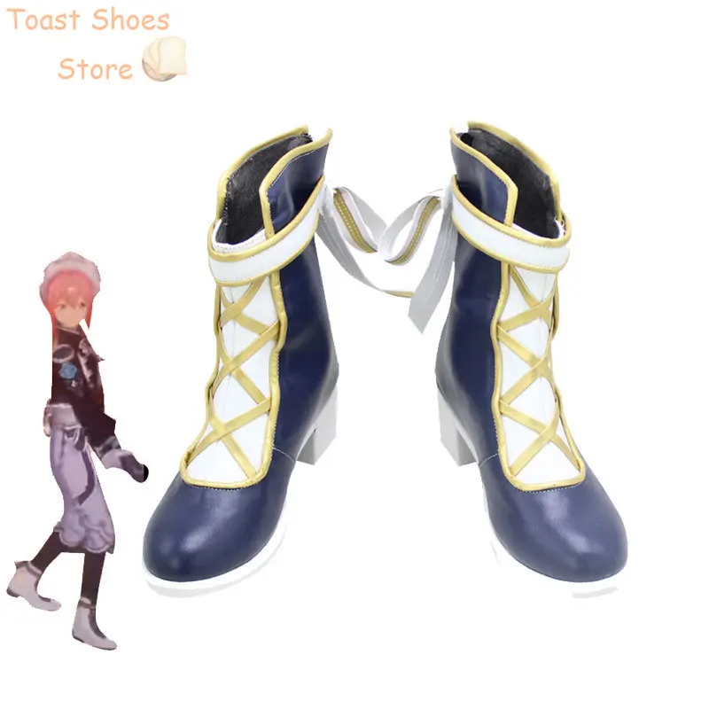 Tori Himemiya Cosplay Schoenen Spel Ensemble Sterren Witte Katyusha Cosplay Prop Pu Lederen Schoenen Halloween Laarzen Kostuum Prop