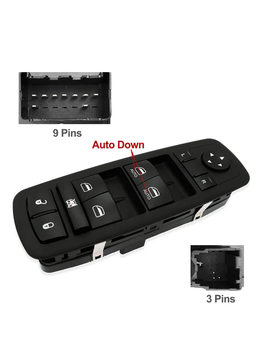 Power Master Window Switch Front Driver for Dodge Ram 1500 2012-2015 68110866AA 4602863AB 4602863AC 4602863AD  4602863AB 460286