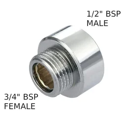 Weiblich 3/4 bis 1/2 männlich Messing Adapter Stecker G3/4 Reduzierverbindung G1/2 Gewindeanschluss Waschmaschine Armaturen