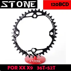 Stone Chainring 120BCD Oval  36t 38T 40T 44 46T 48T road MTB Bike Chainwheel Tooth Plate for  XX X9 120 bcd