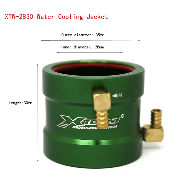 X-team 2025 2425 2830 2840 3640 3650 4040 4050 4068 5350 5357 All-metal Water Cooling Jackets for RC Boat Brushless Motor