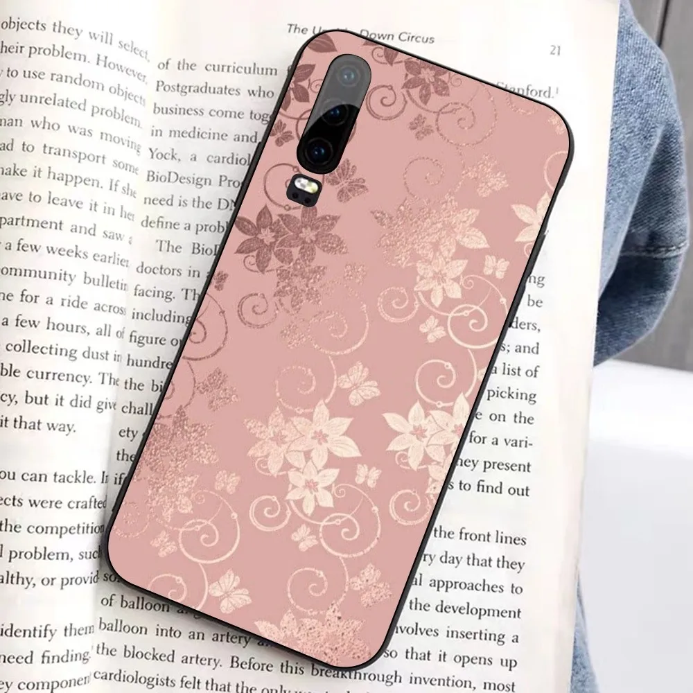 Beautiful Rose Bling Picture Mousepad For Huawei Honor 10 lite 9 20 7A 9X 30 50 60 70 pro plus Soft Silicone Cover