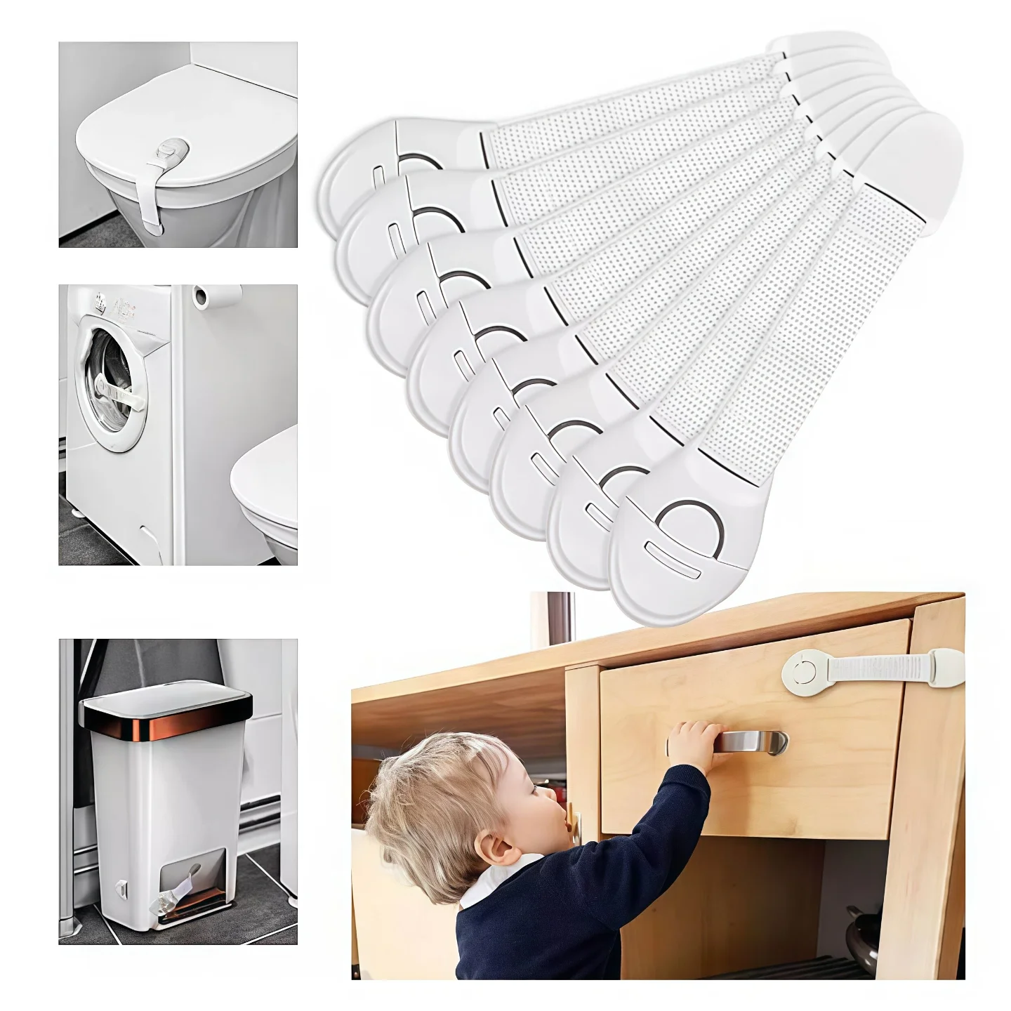 5/10 قطعة قفل خزانة سلامة الطفل الطفل برهان حامي الأمن درج قفل خزانة الباب حماية البلاستيك قفل باب سلامة الطفل