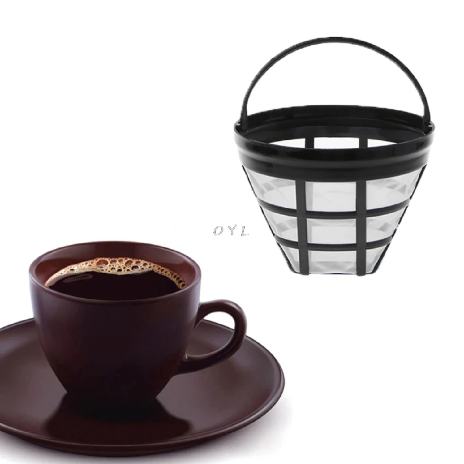 

High-Quality, Durable Stainless Steel Eco-Friendly Coffee Filter: Long-Lasting and Delicious for Sustainable Brewing - Easy to C