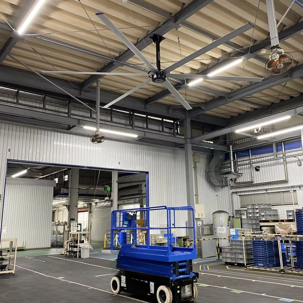 Kipas Industri Besar HVLS, Kipas Plafon untuk Pendinginan Musim Panas dengan Angin Kencang, Promo Harga Spesial