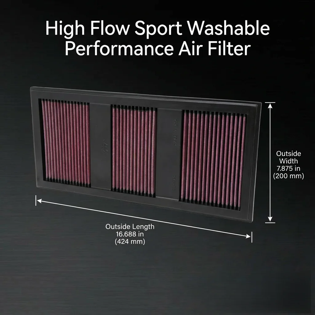 For MercedesBenz C300 C350 W204 C204 S204 CLS350 C218 X218 M272 M276 3.5 High Flow Sport Washable Performance Air Filter 33-2985