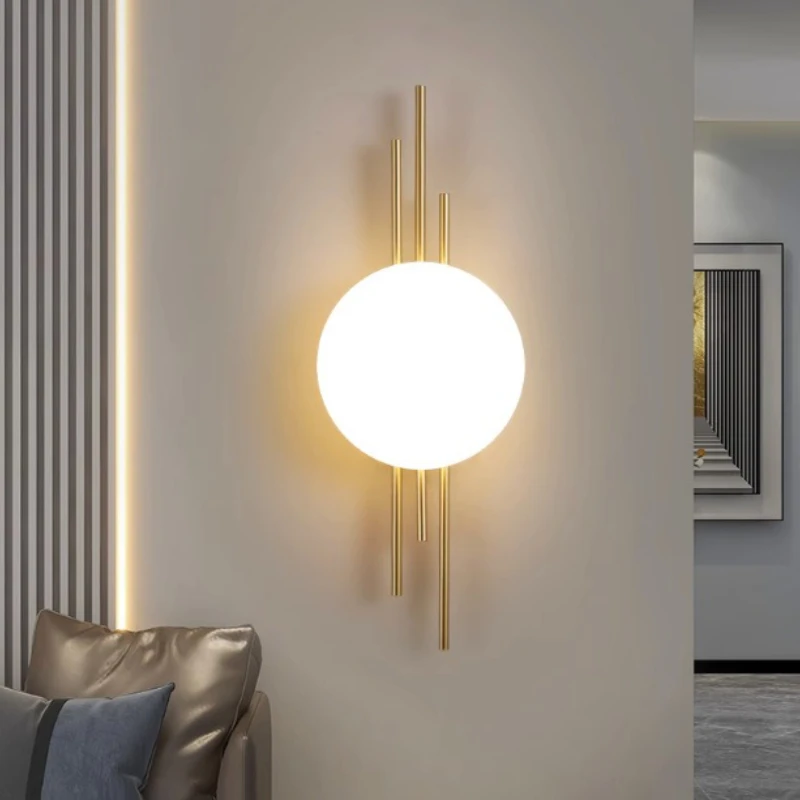 

SANDYHA Nordic Style Iron Wall Lamp Acrylic Lampshade Design LED Light Living Room Bedroom Decoration Study Lighting Fixtures
