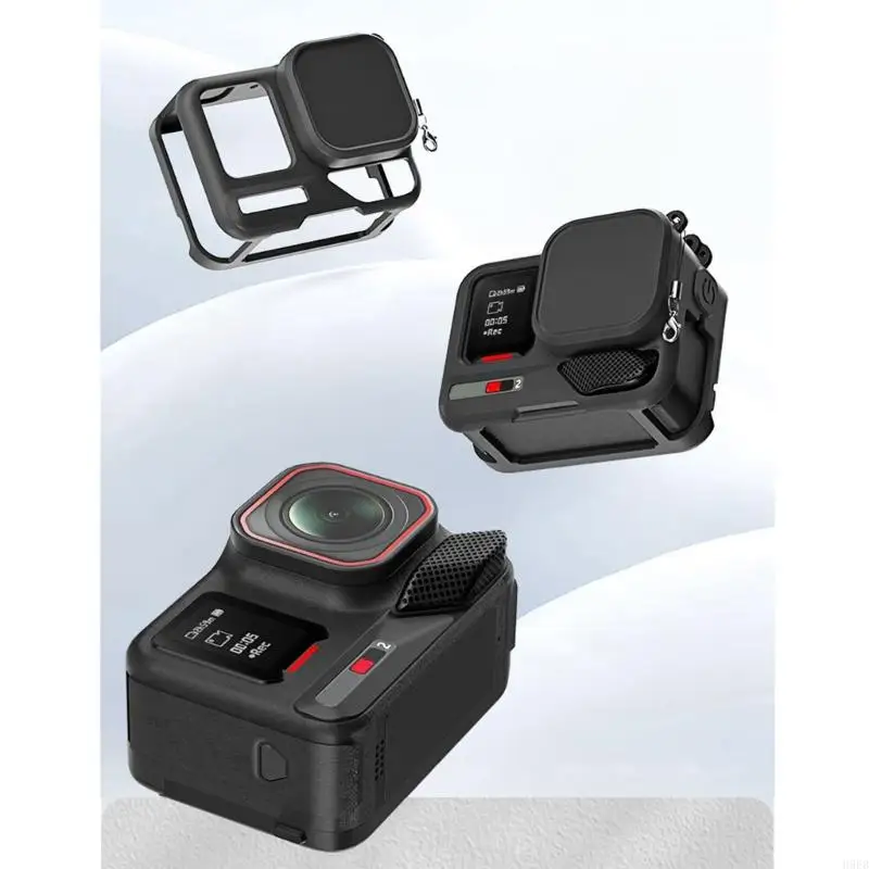 

H9EB камера Силиконо и крышка объектива wth ремень для защиты камеры рукав