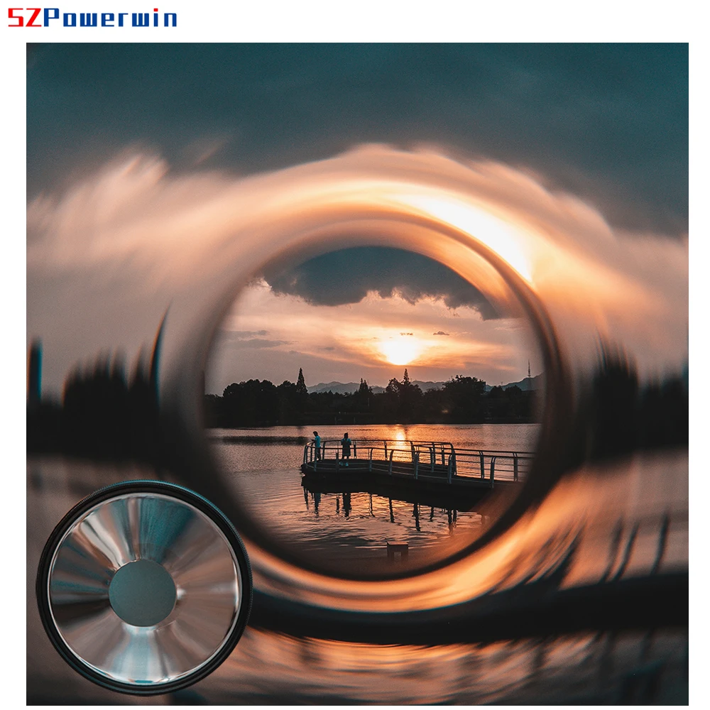 SZPowerwin 77 мм 82 мм Фильтры для камеры с кристаллической призмой для Canon Nikon DSLR SLR Lens Специальные эффекты Комплект фильтров разделенного изображения ND UV CPL