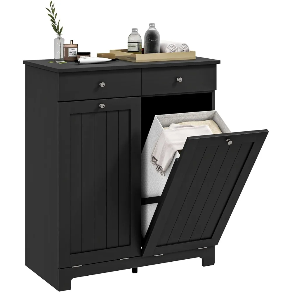 

laundry hamper cabinet with 2 removable baskets, tilt out laundry hamper cabinet with 2 drawers and 2 beadboard doors, laundry
