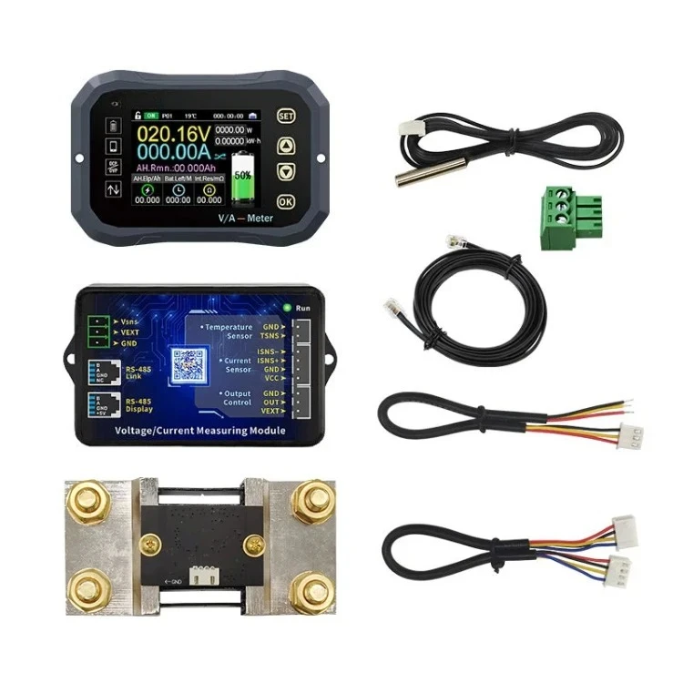 KG160F 120V 600A High-precision Battery Tester Voltage Current VA Meter Lithium All Battery Capacity Monitor Indicator Coulomb