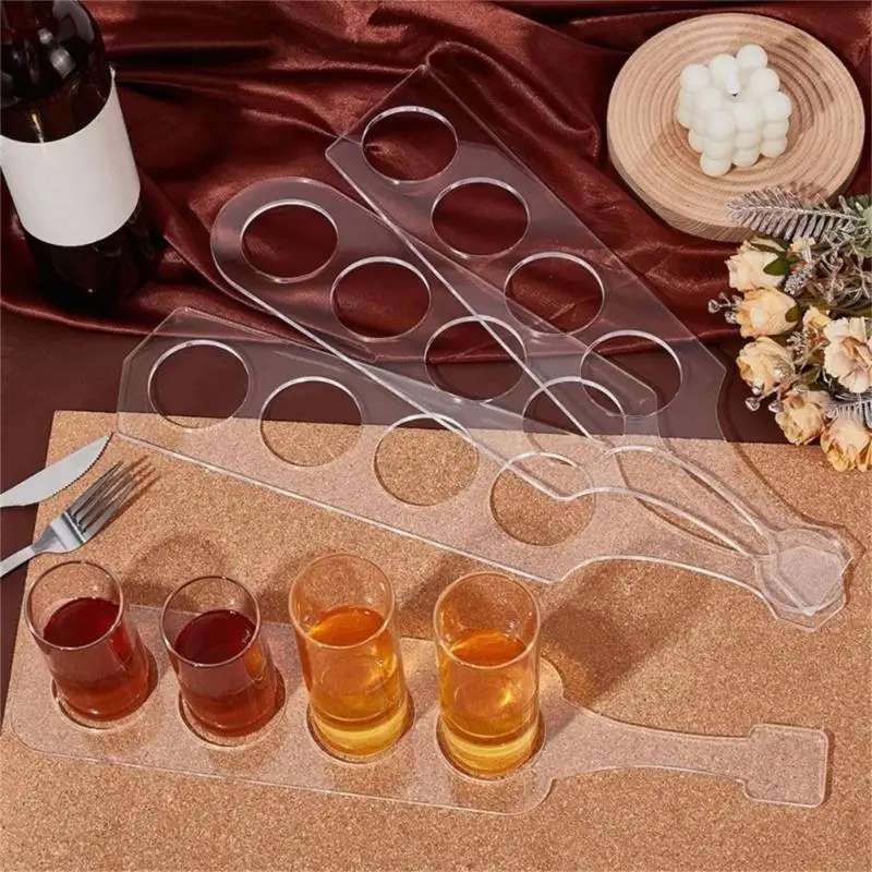 Clear Serving Tray Molds Professional Acrylic Template for Beer Glasses