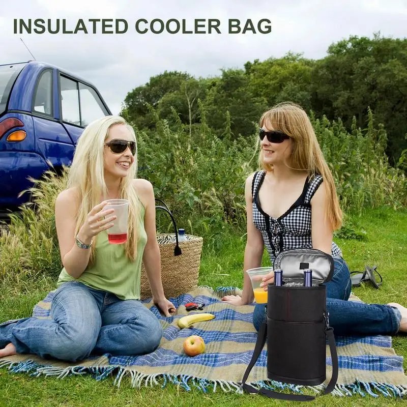 Wine Cooler Tote Carrier Insulated Wine Bags Portable Insulated Wine Carrier Tote Bag Protection Tote Bag For Enhanced Cooling