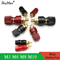 M5 M6 M8 M10 Wire Binding Post Thread Screw Black Red Lithium  Battery Weld Inverter Clamps Power Supply Connect Terminal Splice