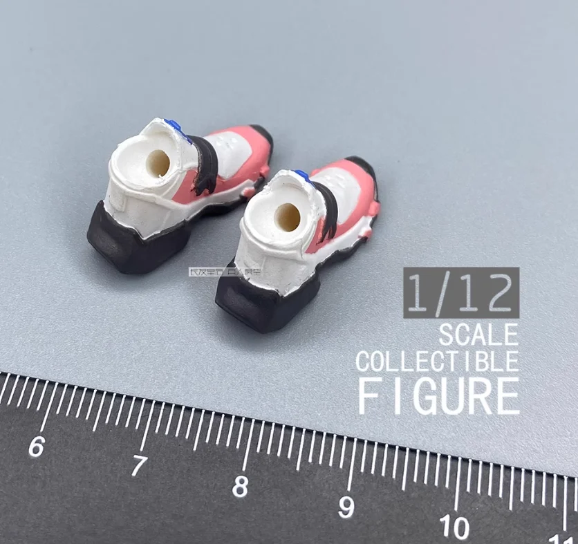 Skala 1/12 Level 9 taktische Soldat Puppe weibliches Mädchen Duo Duo Mode weiß solide Schuhs tiefel für 6 "Action figur sammeln DIY