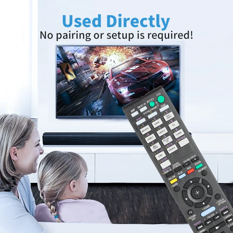 RM-AAP061 RMAAP061 Remote Control Compatible with Sony STR-DH720 STR-DH820 STRDH720 STRDH820 RM-AAU107 Surround Sound A/V
