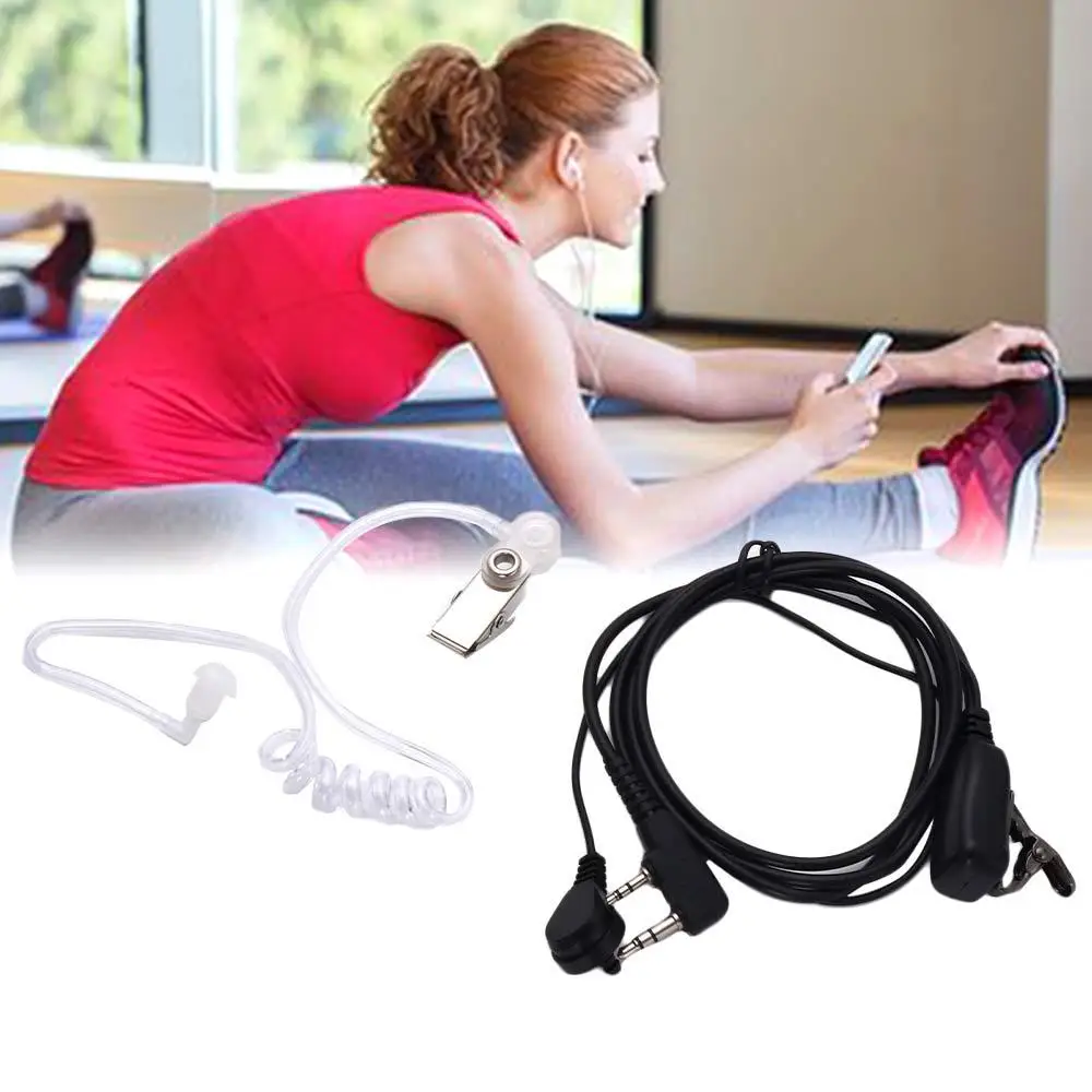 Walkie Talkie Accessories Covert Acoustic Tube Protector PTT MIC Headset Radio Earphone In-ear Earpiece Air Duct Headset