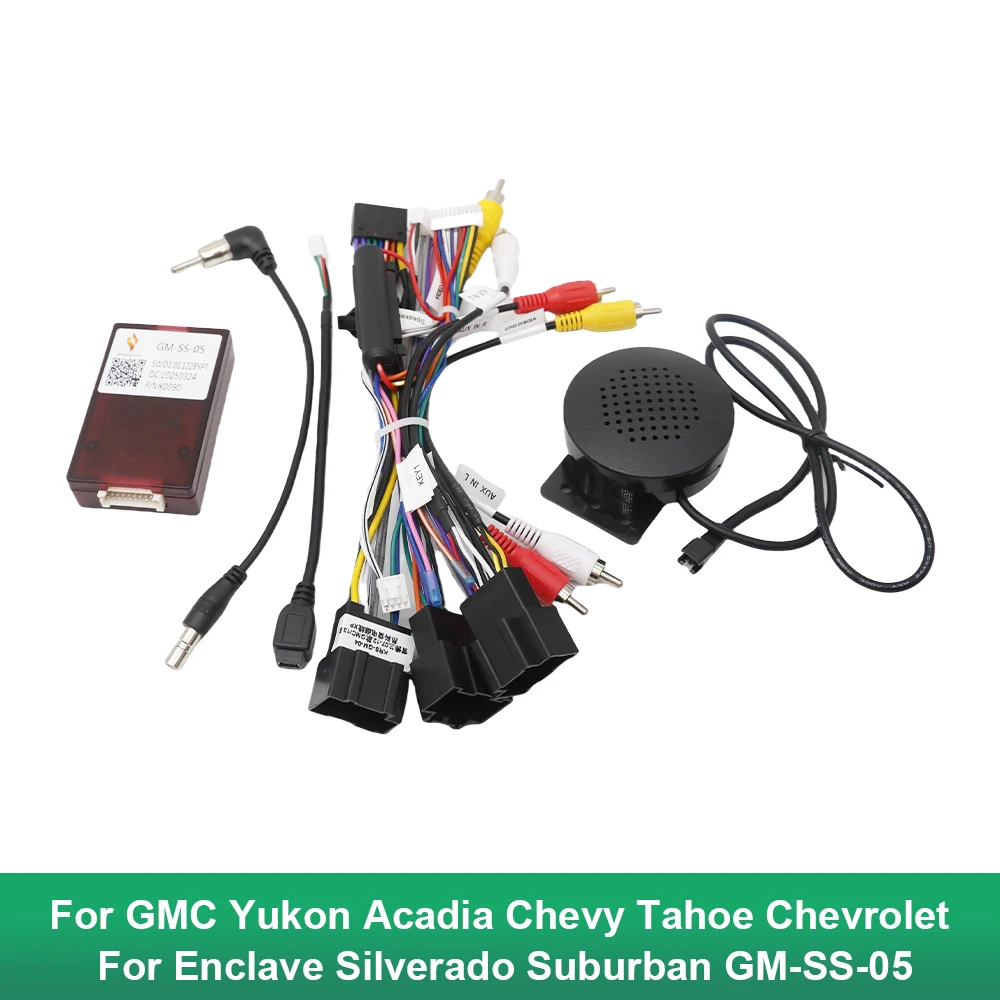 GM-SS-05 Canbus Box Adapter for GMC Yukon Acadia Chevy Tahoe Chevrolet Enclave Silverado Suburban Car 16 Pin Car Wiring Harness