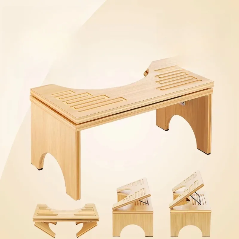 Convertible multi-purpose foldable stool as footstool side table