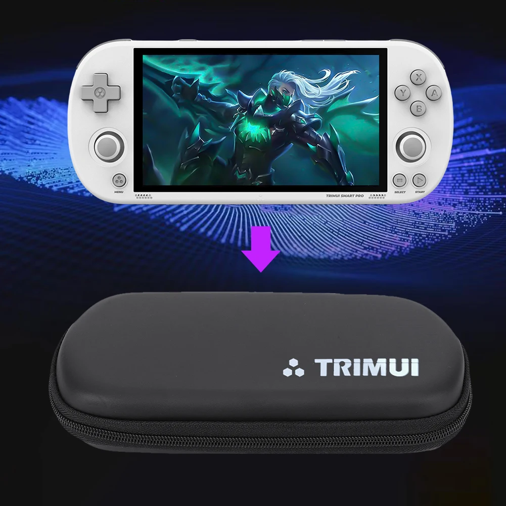 For Trimui Smart Pro EVA Hard Carrying Case Anti-scratch Hardshell Case  Dustproof Waterproof Storage for Handheld Game Console