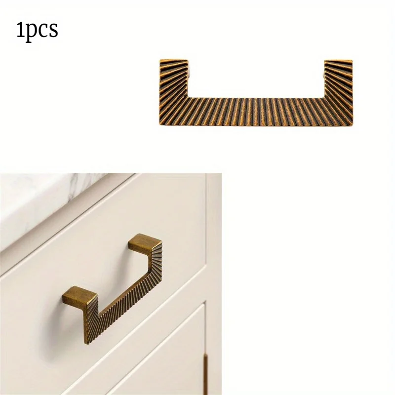 

1pcs French Style Vintage Drawer Handles Antique Metal Cabinet Pull Corrosion Resistant Cabinet Pull Home Decors