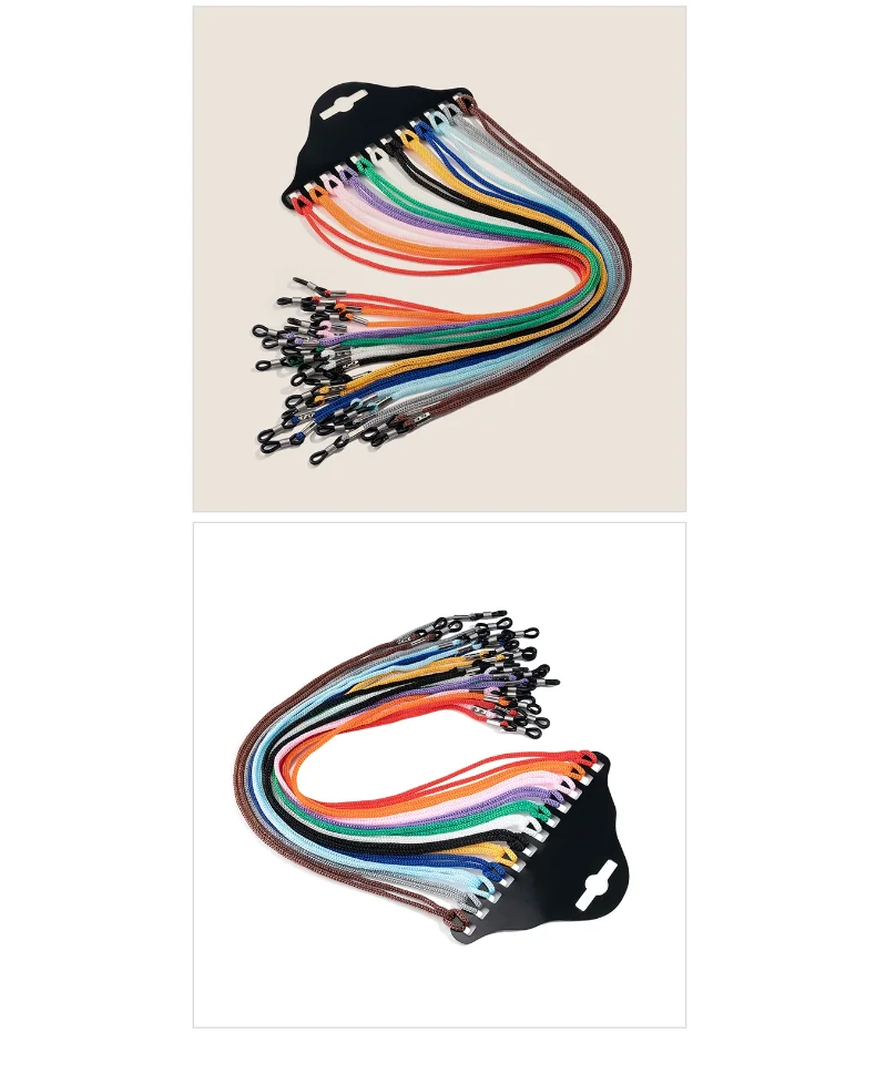 Mehrfarbige Brillenband-Kette mit Anti-Rutsch-Funktion, Sturzsichere und Rutschfeste Brillenkordel für Erwachsene und Kinder – Detail 5
