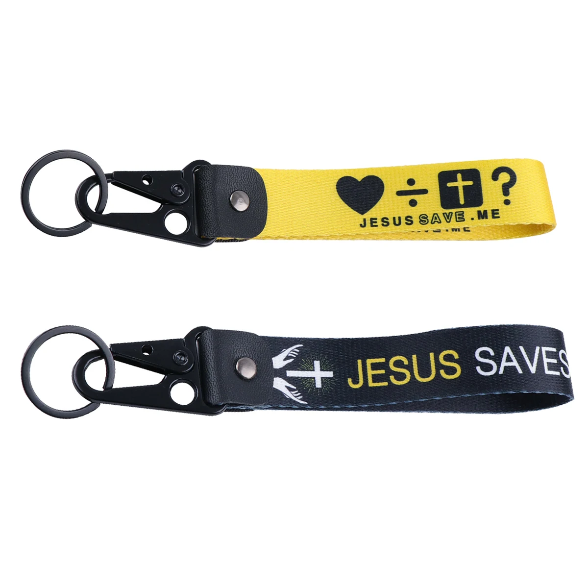 

Jesus Bless Eagle Beak Keychain Short Strap Nylon Lanyard Key Holder Car Motorcycle Keyring Fashion Backpack Pendant Accessories
