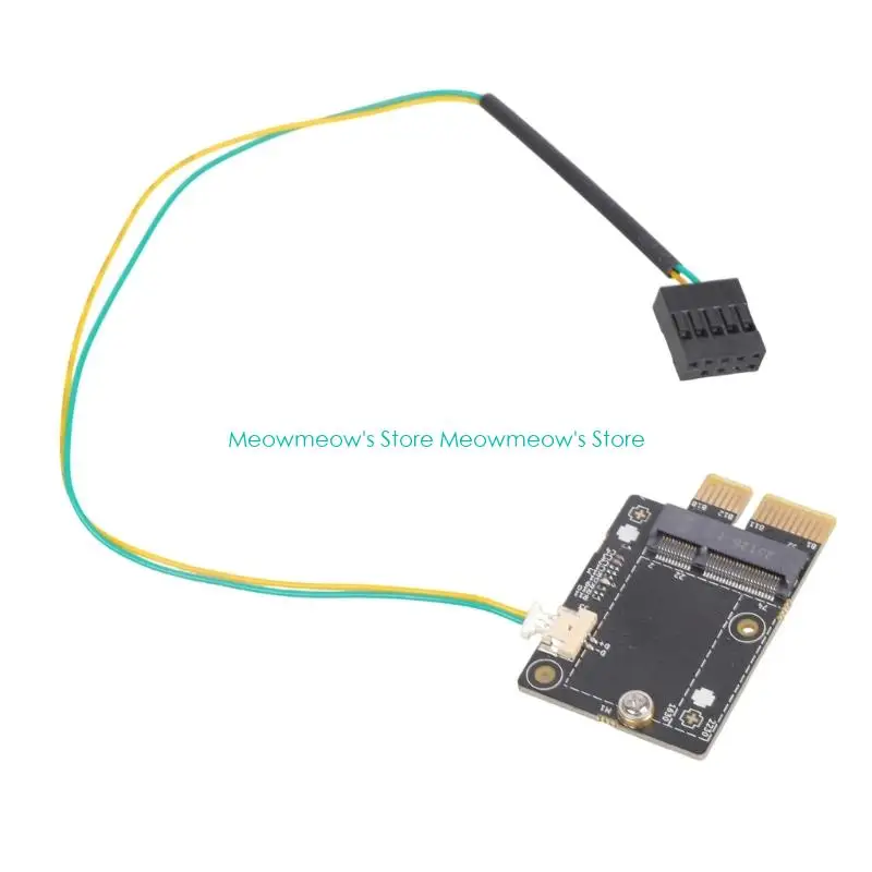W91A PCIE Slot Adapter Board Networking Card PCIE to M.2 WIFI Adapter for AX200 9260AC