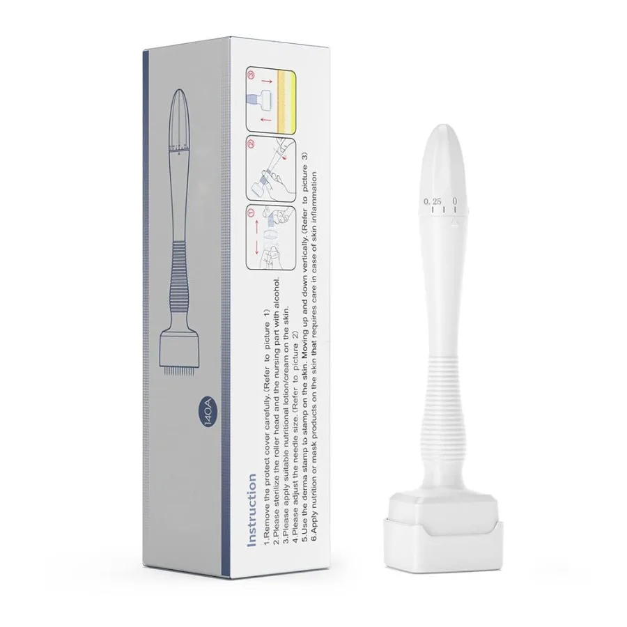 

Electric Microneedle Derma Roller Pen with 15pcs Replacement Kit Microneeding 0.25 mm Derma Roller Beauty Pen for Women Men Too