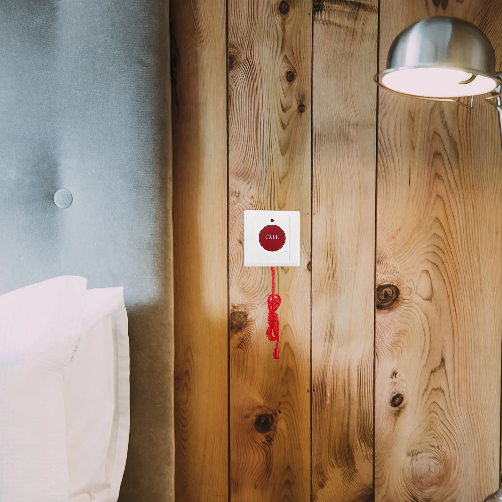 

1pc Emergency Call Button For Disabled Aid Device With Pull Cord Dual Alarm Buttons System Wall Mount Bed Bell Shower
