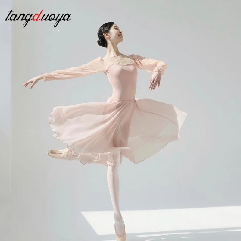 شبكة رداء رقص الباليه النساء الجنية راقصة الباليه الكلاسيكية Dancewear الجمباز ملابس السباحة جوارب يوغا التدريب زي #3