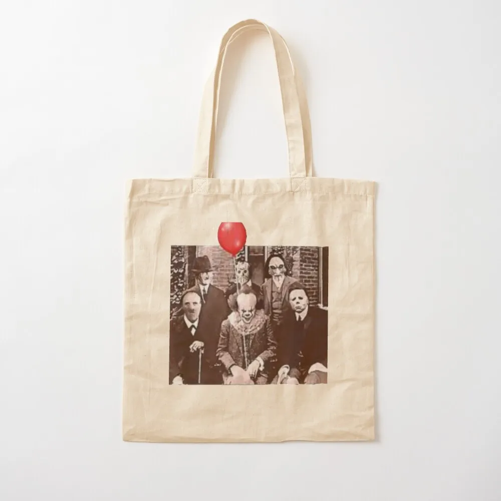 Team Horror Characters Friends Tote Bag tote bag university tote bags cloth bags cute pouch bag canvas bags