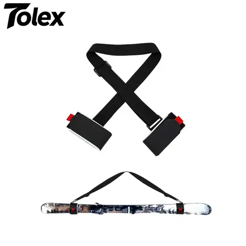Tolex Nylon Ski Fixed Shoulder Straps Adjustable Ski Fixed Straps Cushioned Fastener Tape Strap Buck Hook Loop Ski Accessories
