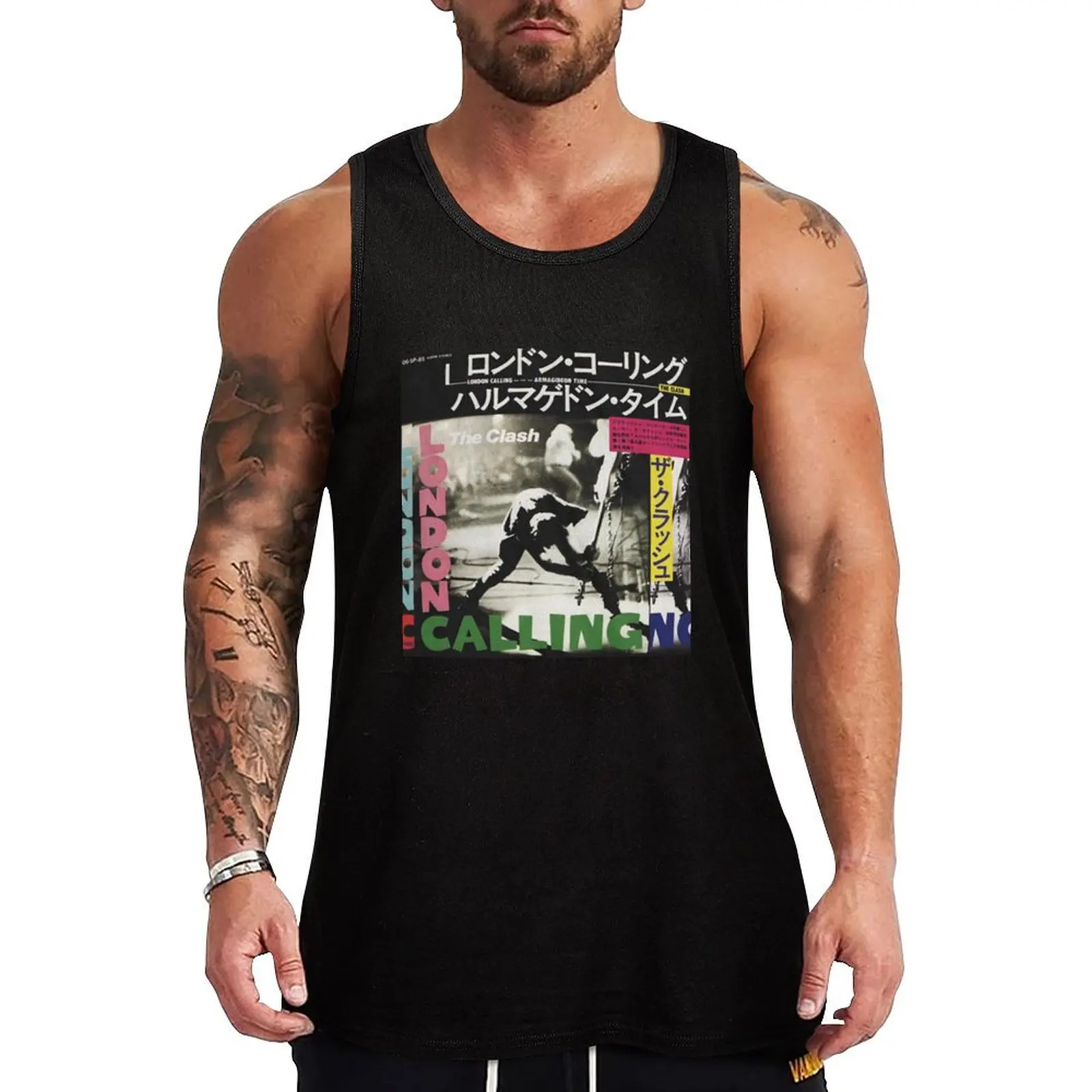

London Calling Japan The Clash Rock Japan Style Classic Tank Top Outdoor UV Tank Top Sun Protection Sleeveless Shirt