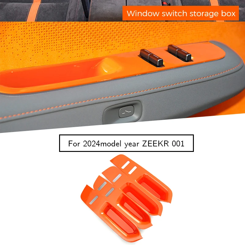 For 24 year model Zeekr 001 the storage box for the window lift switch inside the car door is durable and easy to clean