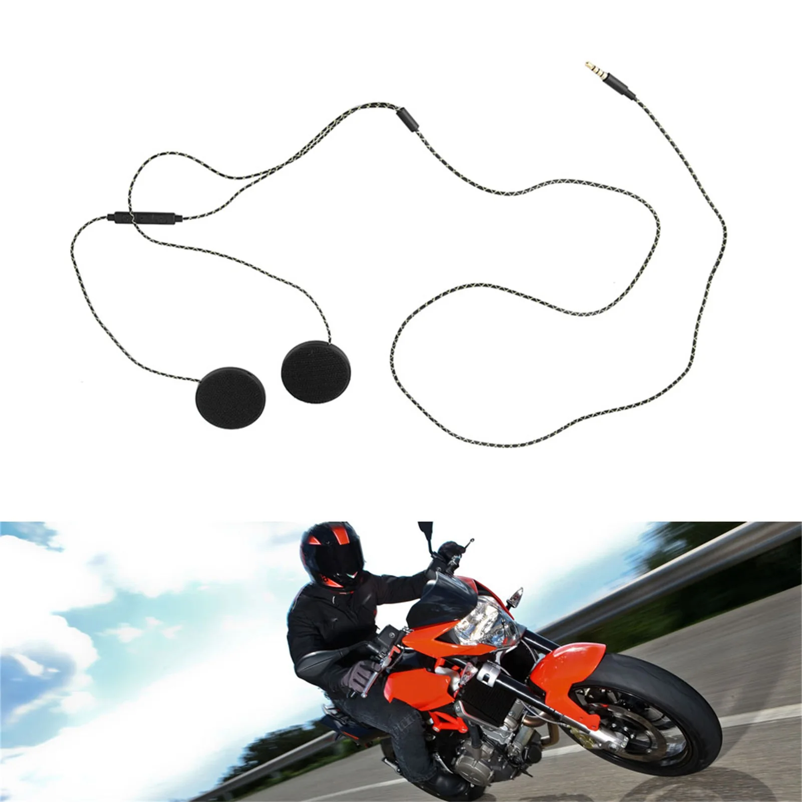 Motorcycle Helmet Headset Headphone Speakers Support Hands free Calling