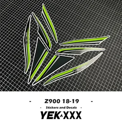 For Kawasaki Z900 2018-2019 New Metal Color OEM Replica Motorcycle Fairing Sticker Decal 18-19 Full Car Stickers