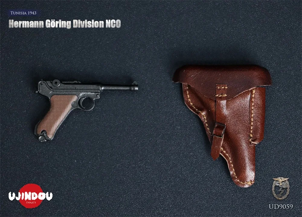 

UJINDOU UD9059 1/6 Soldier Doll Man The Secondary Weapons Lugar Holster Bag Lunch Box Not Real For 12" Figure Doll Collect DIY