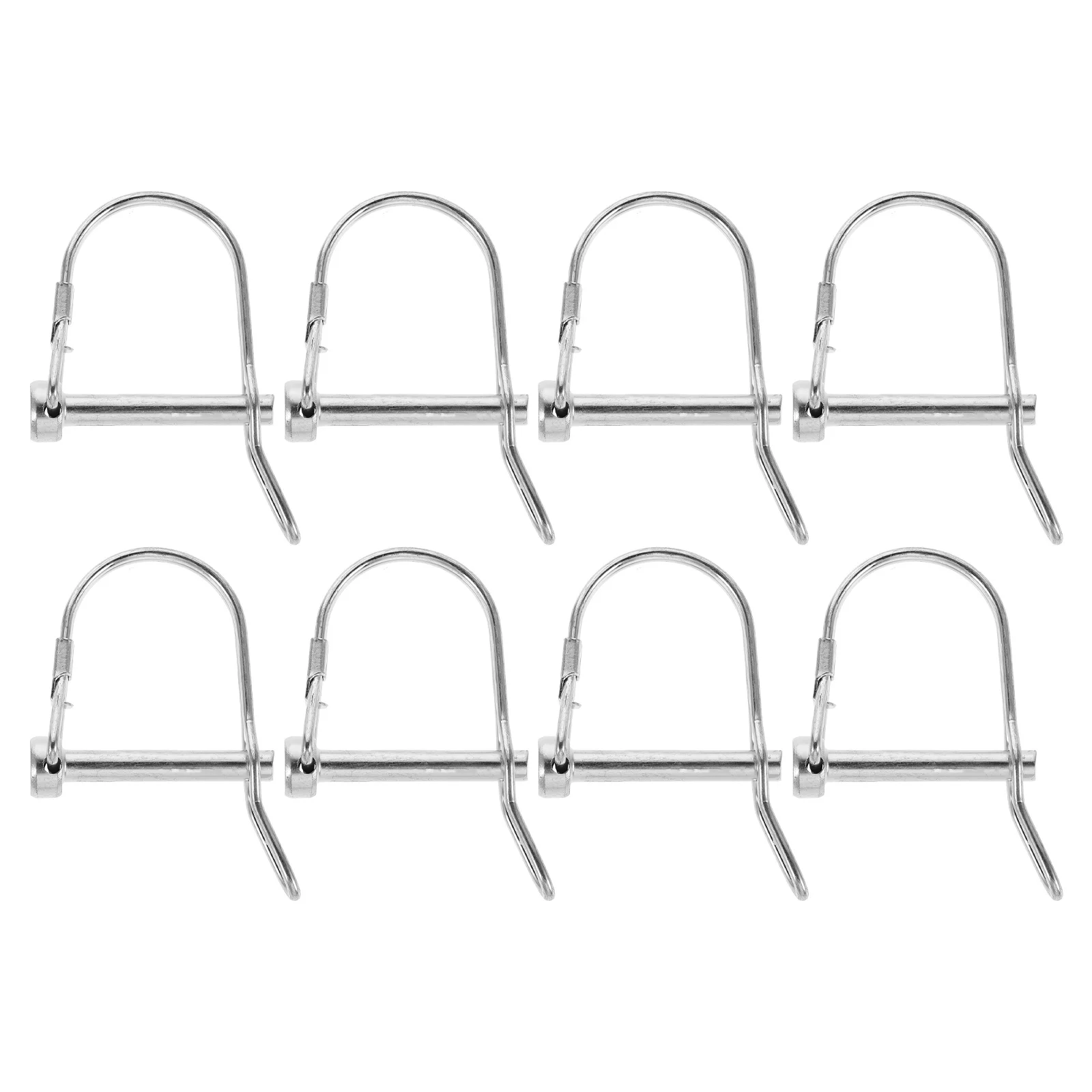 

8Pcs D-Type Trailer Coupler Safety Pin Heavy Duty Shaft Locking Pin Trailer Hitch Lock for Rv Boat Equipment Hardware Pins