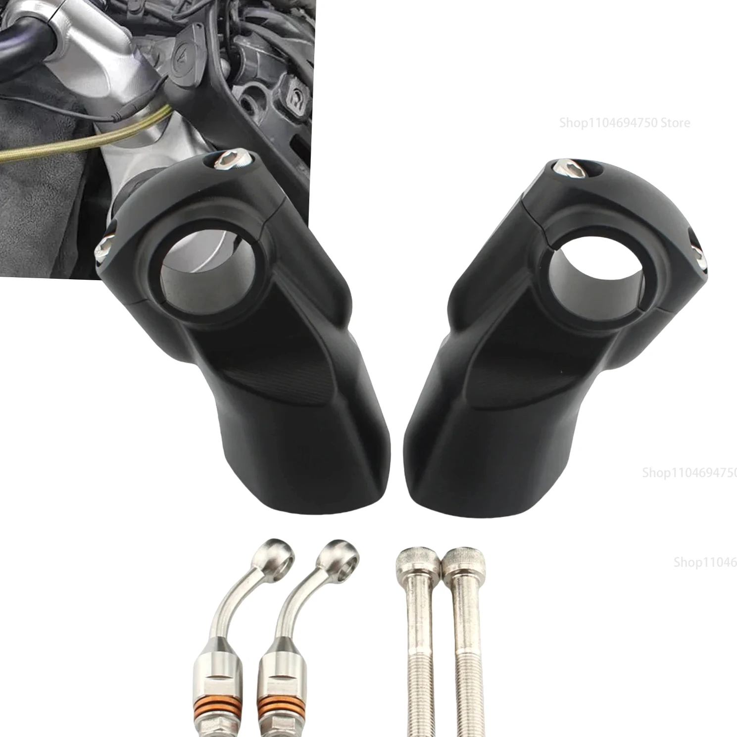 

New！ Motorcycle Handlebar Adapter Riser Clamp Mounts For Triumph ROCKET-3GT/R 2019-2024