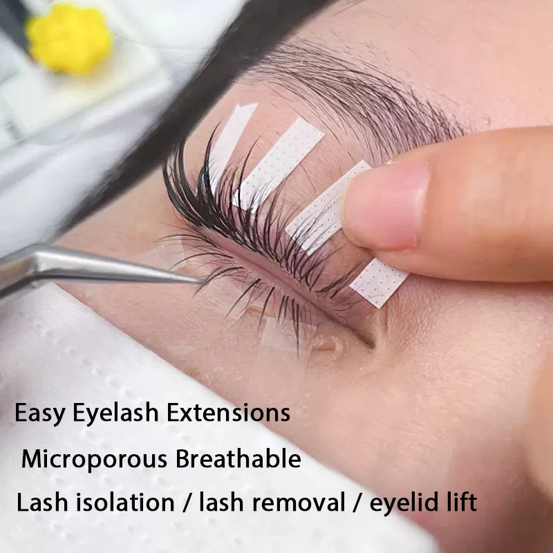 Micropore Lash Tape, Bandes de cils respirantes, Outil d'extension de cils, Facile à déchirer, Maquillage, Vente en gros, 4mm, 50 pièces, 100 pièces