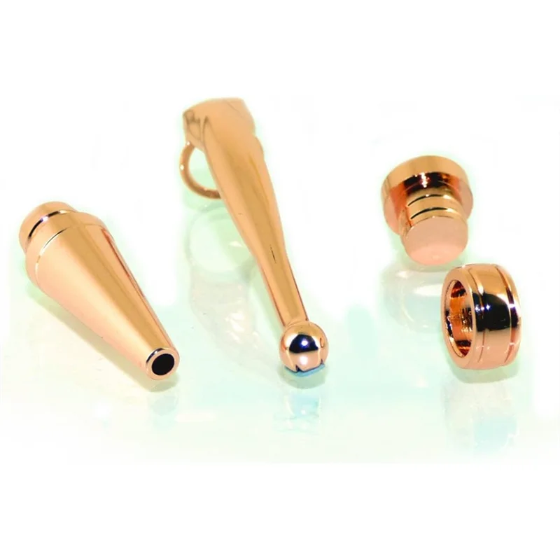 Top-Woodturning Slimline Pen Kit Set Copper Finish, Twist Mechanism- Fancy Design, X 5 Pieces Included