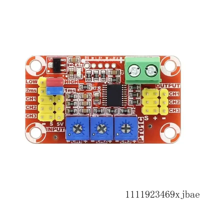 

DC 5V-15V 3-Channel Analog Voltage Signal To RC PWM Pulse Signal Servo ESC Control Tester Converter