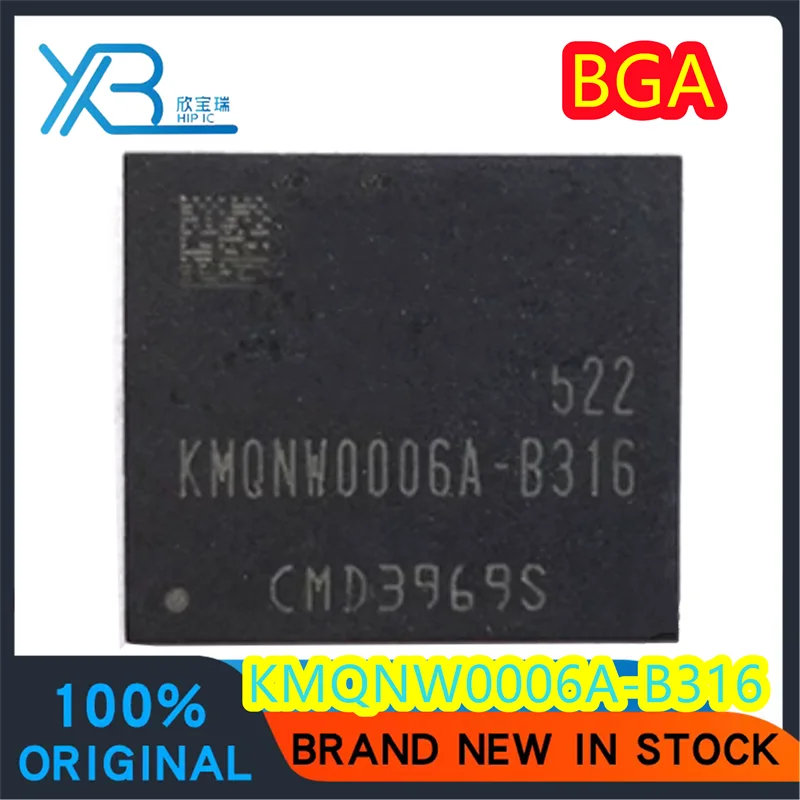 

(1/30 pieces) KMQNW0006A-B316 EMCP 8G+1.5G LPDDR3 BGA221 ball memory chip brand new original spot delivery fast