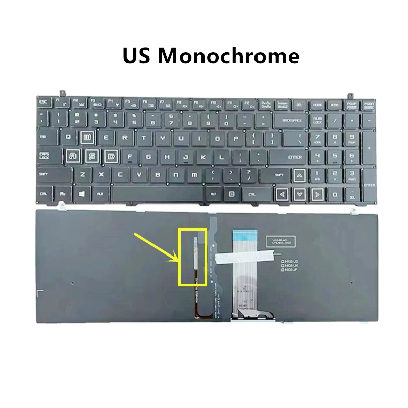 New Original Laptop US RGB/Monochrome Backlight Keyboard For MECHREVO MR X7Ti X8Ti X9Ti MACHENIKE T90 plus Hasee Z7-KP7GT GE5S02