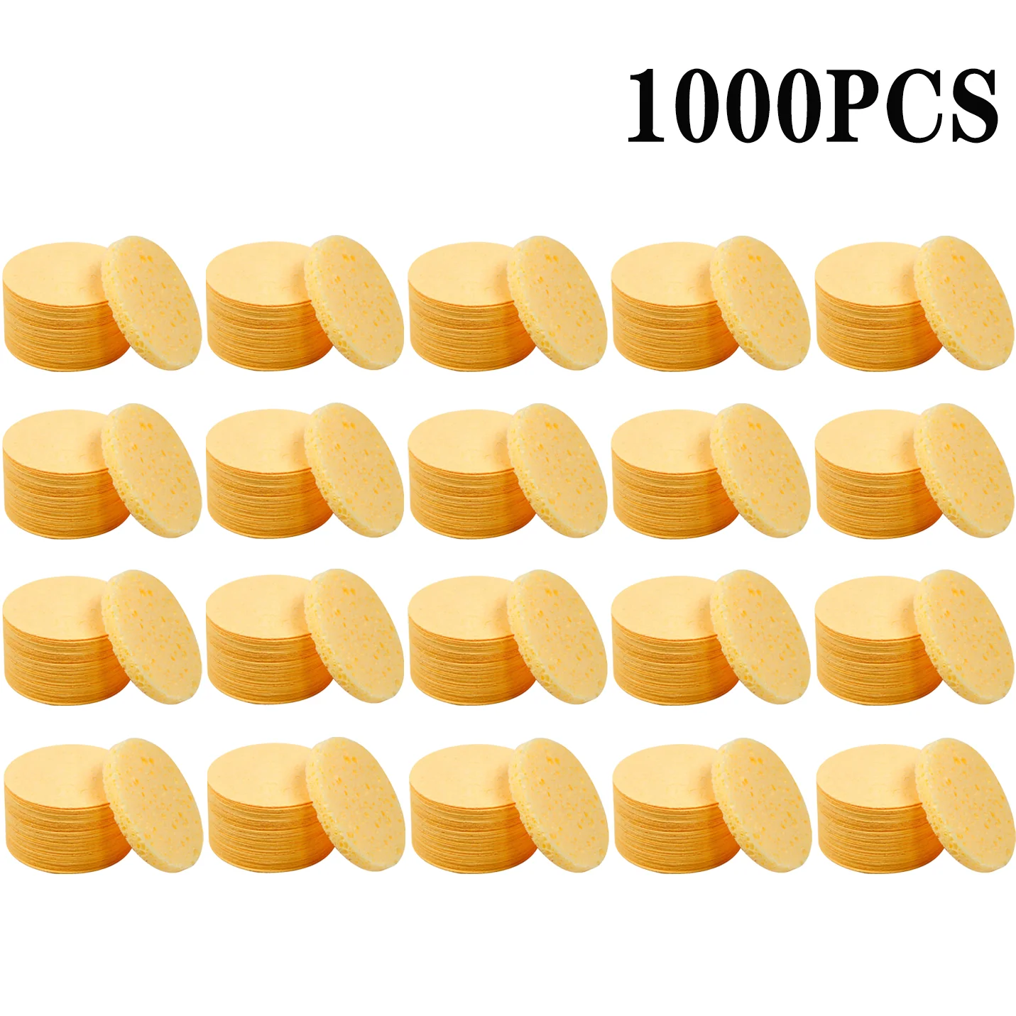 50-1000PCS Kompresse Gesicht Waschen Puff Natürliche Holz Zellstoff Schwamm Gesicht Waschen Puff Schäumen Gesicht Puff Cosmetic Puff gesicht Reinigung Schwamm