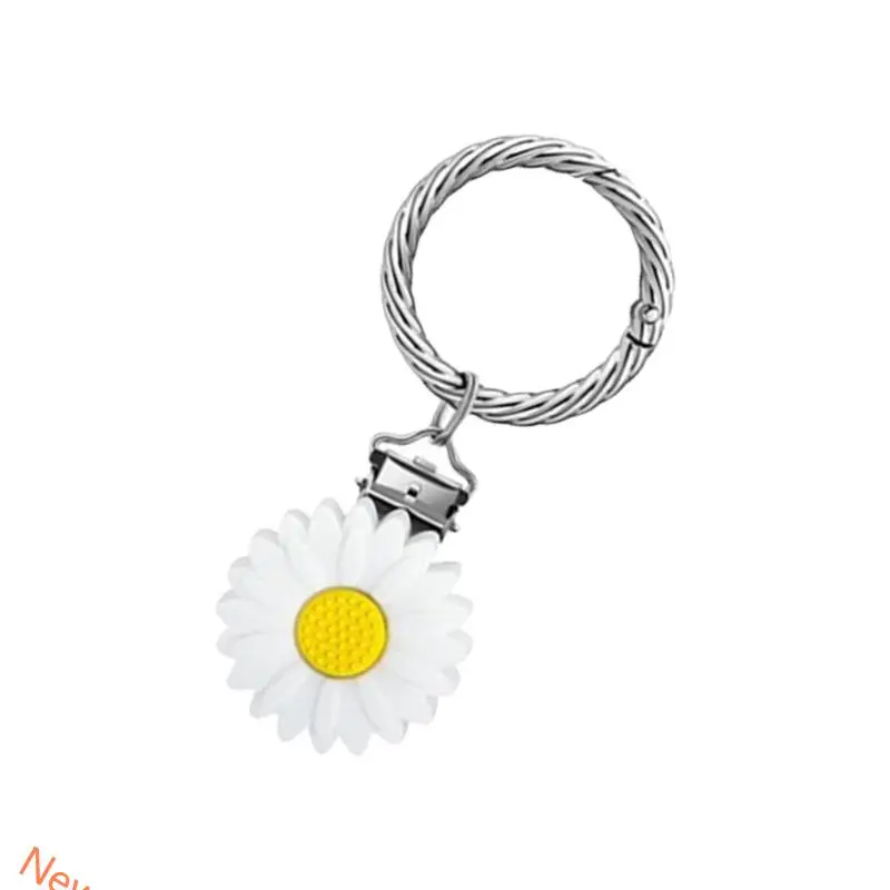 NonSlip Keychain Pendant Hat Clip Flower Design Bag Charm Travel Essential